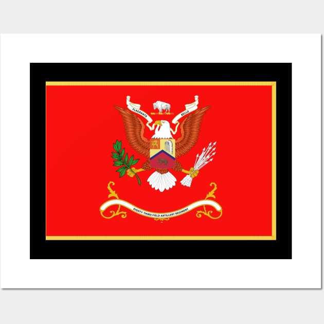 Army - 83rd Field Artillery Regiment Colors Wall Art by twix123844